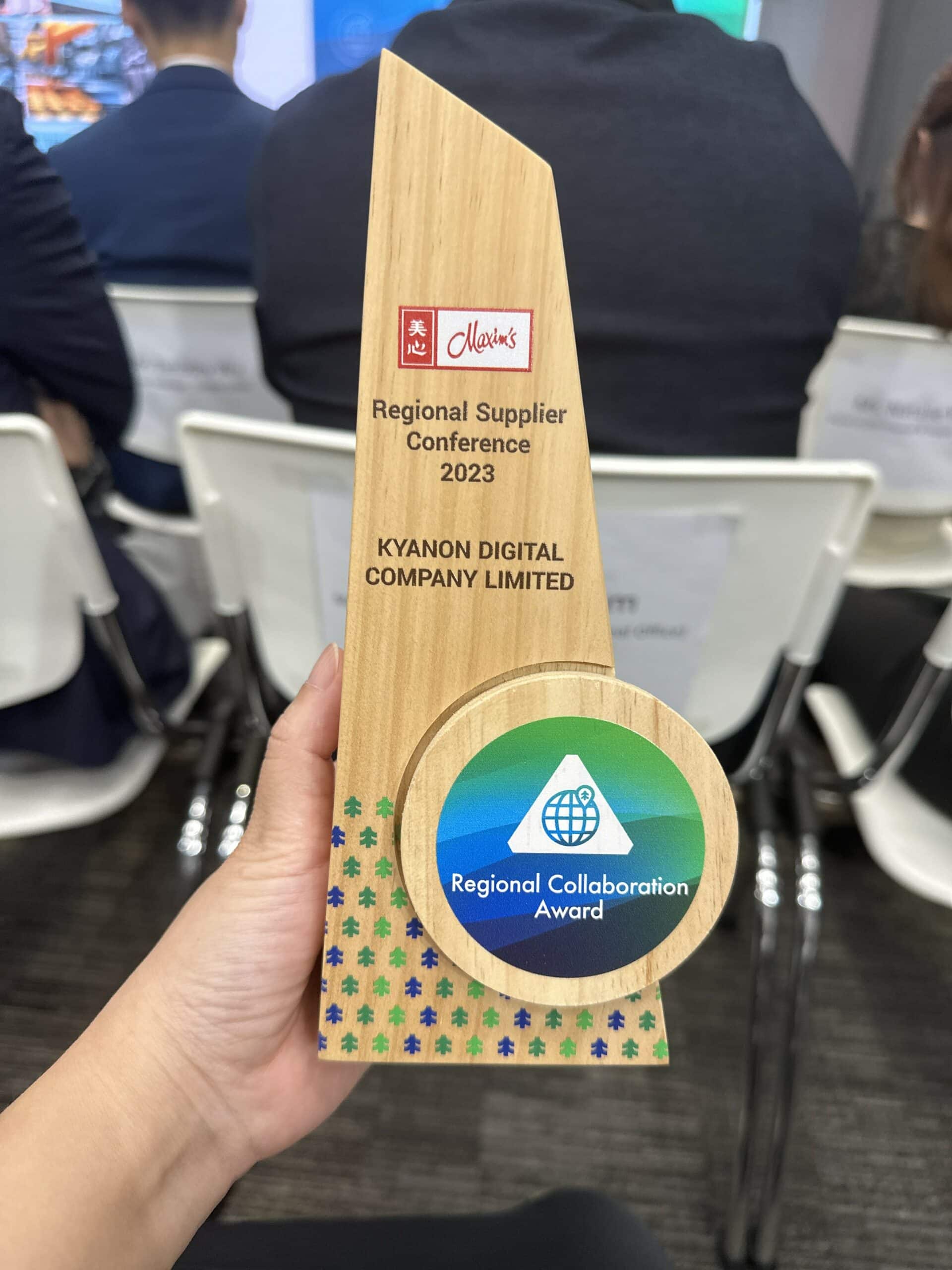 Kyanon Digital Awarded The Maxim's Regional Collaboration Award