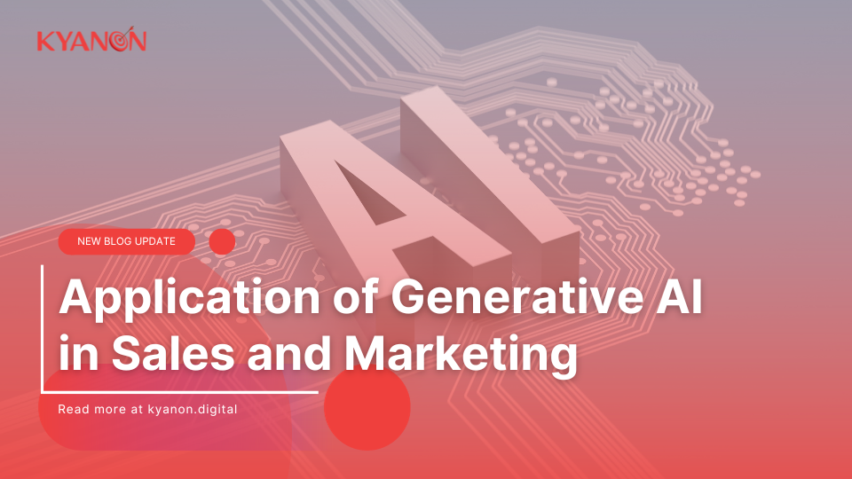 Application of Generative AI in Sales and Marketing