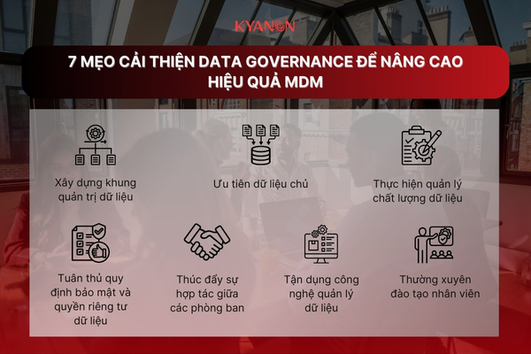 7 mẹo cải thiện Data Governance để nâng cao hiệu quả MDM