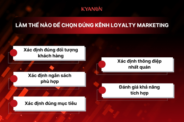 Làm thế nào để chọn đúng kênh loyalty marketing