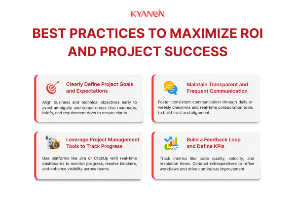 Best practice to maximize ROI and project success