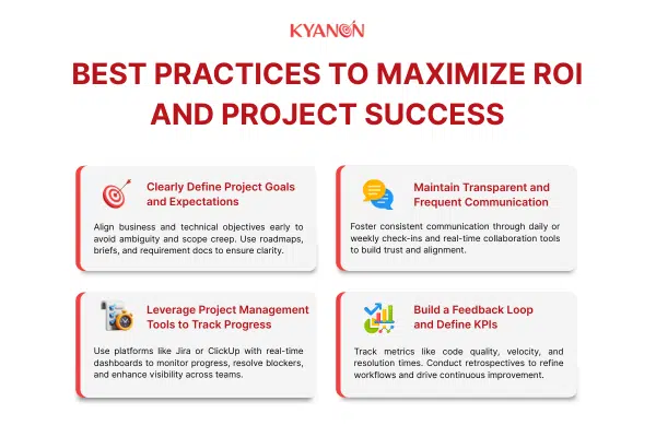 Best practice to maximize ROI and project success