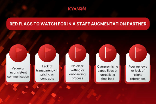 Red flags to watch for in an IT staff augmentation partner