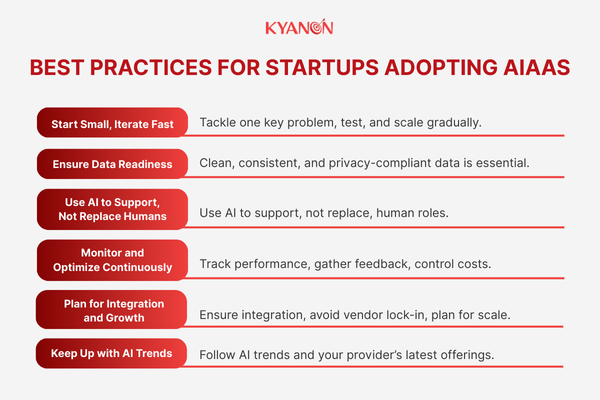 Best Practices for Startups Adopting AIaaS