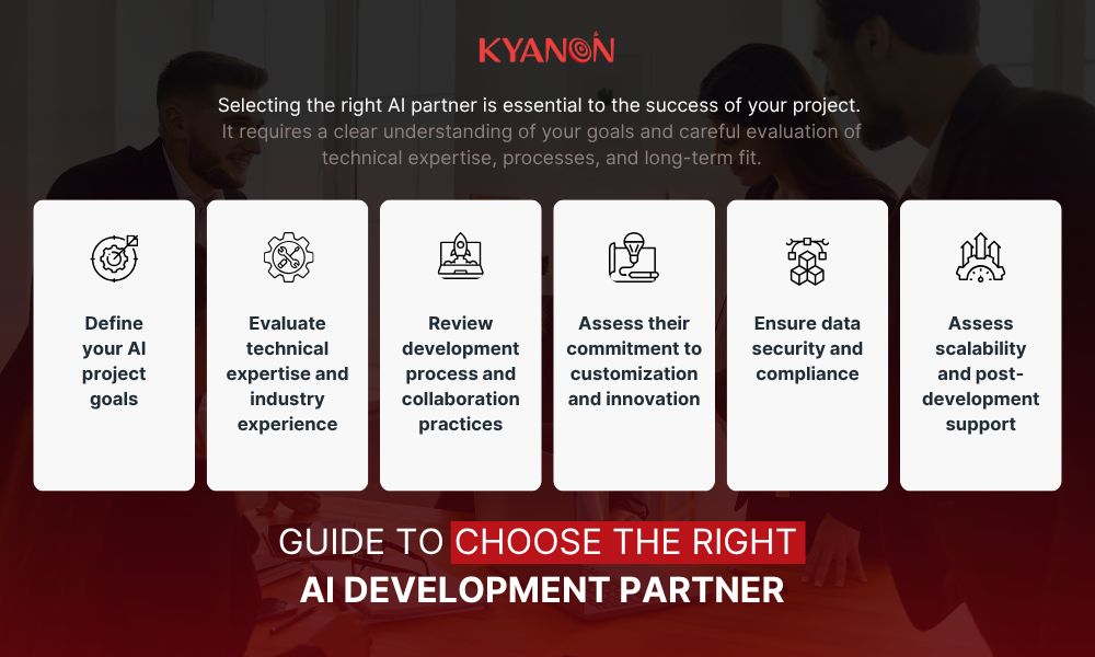 Steps to choose the right AI development partner