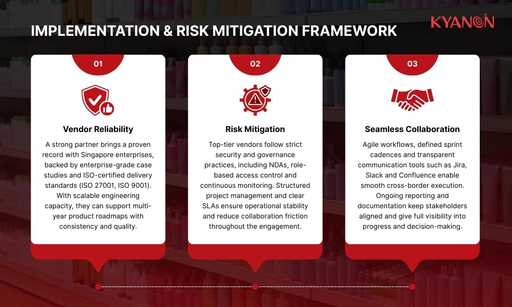 Implementation & risk mitigation framework for Singapore enterprises to select the right partner