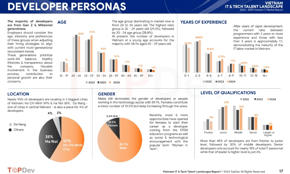 Vietnam tech talent personas (Source: TopDev)