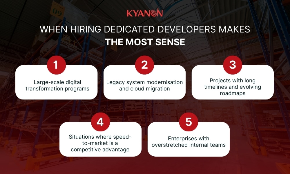 When hiring dedicated developers makes the most sense