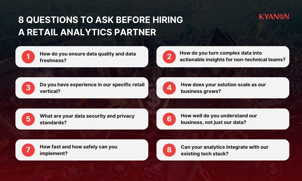 8 questions to ask before hiring a retail analytics partner