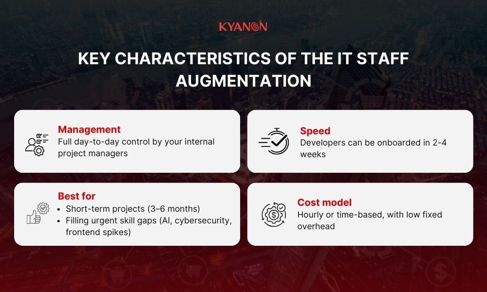 Key characteristics of the IT Staff Augmentation