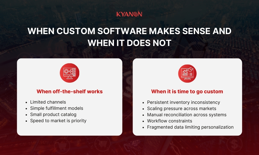 When custom software makes sense and when it does not