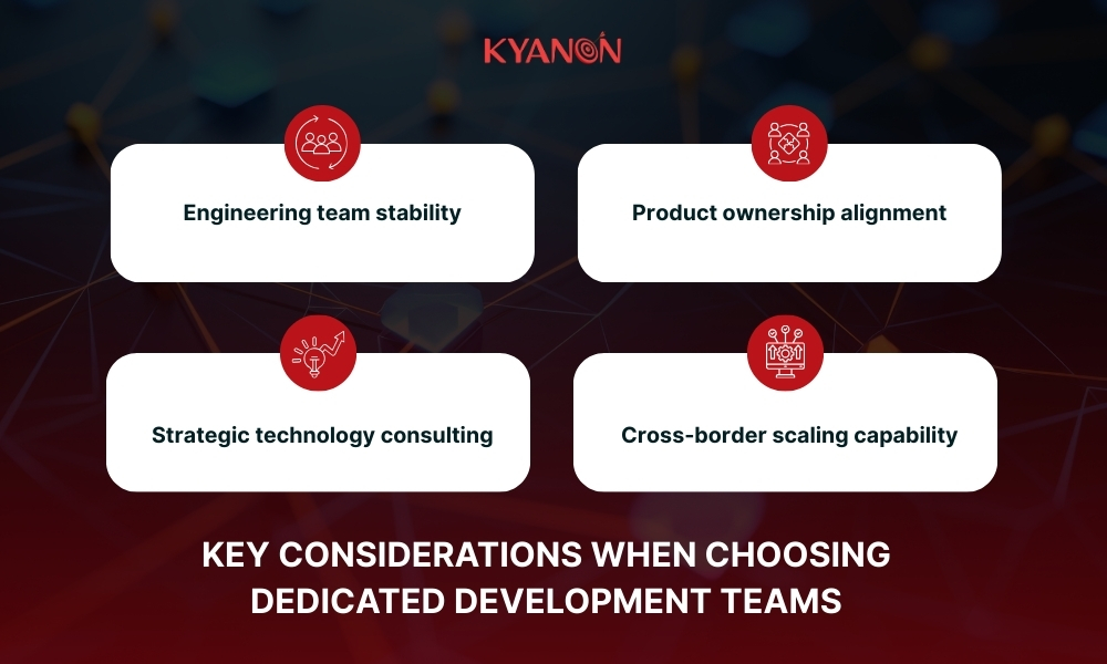 Key considerations when choosing dedicated development teams