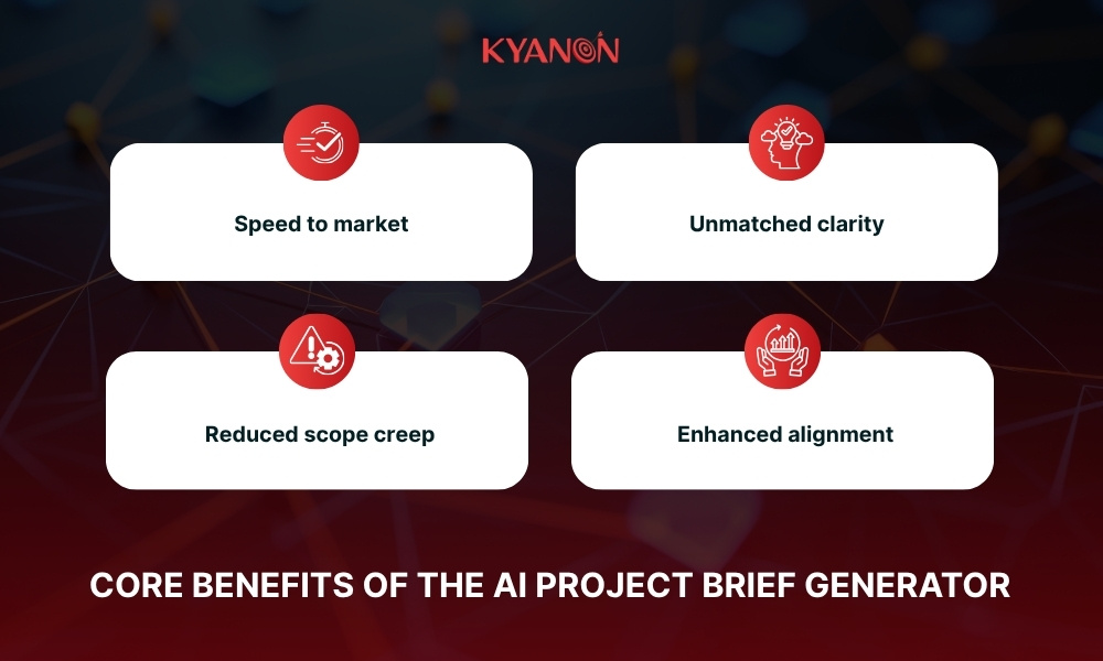Core benefits of the AI project brief generator