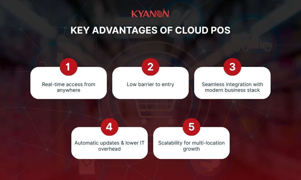 Key advantages of Cloud POS