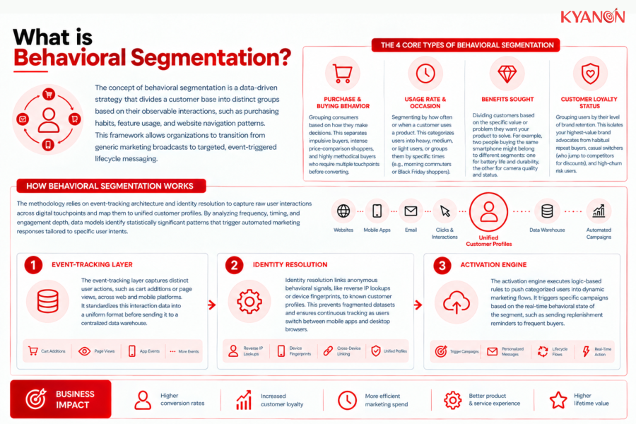 What is behavioral segmentation?