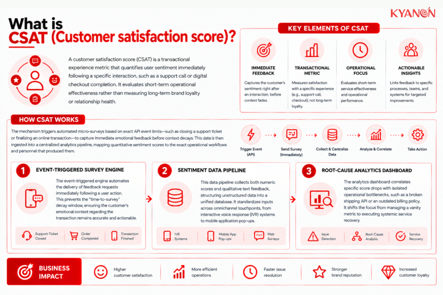 What is CSAT (Customer satisfaction score)?