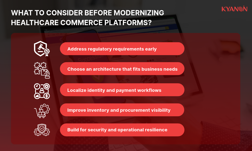 What to consider before modernizing healthcare commerce platforms?